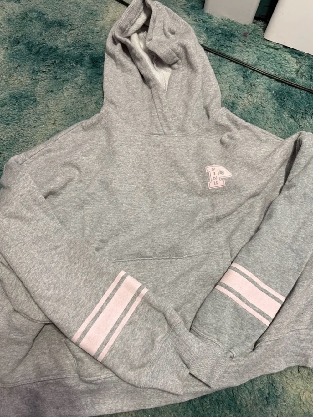 PINK Victoria's Secret Light Gray Hoodie